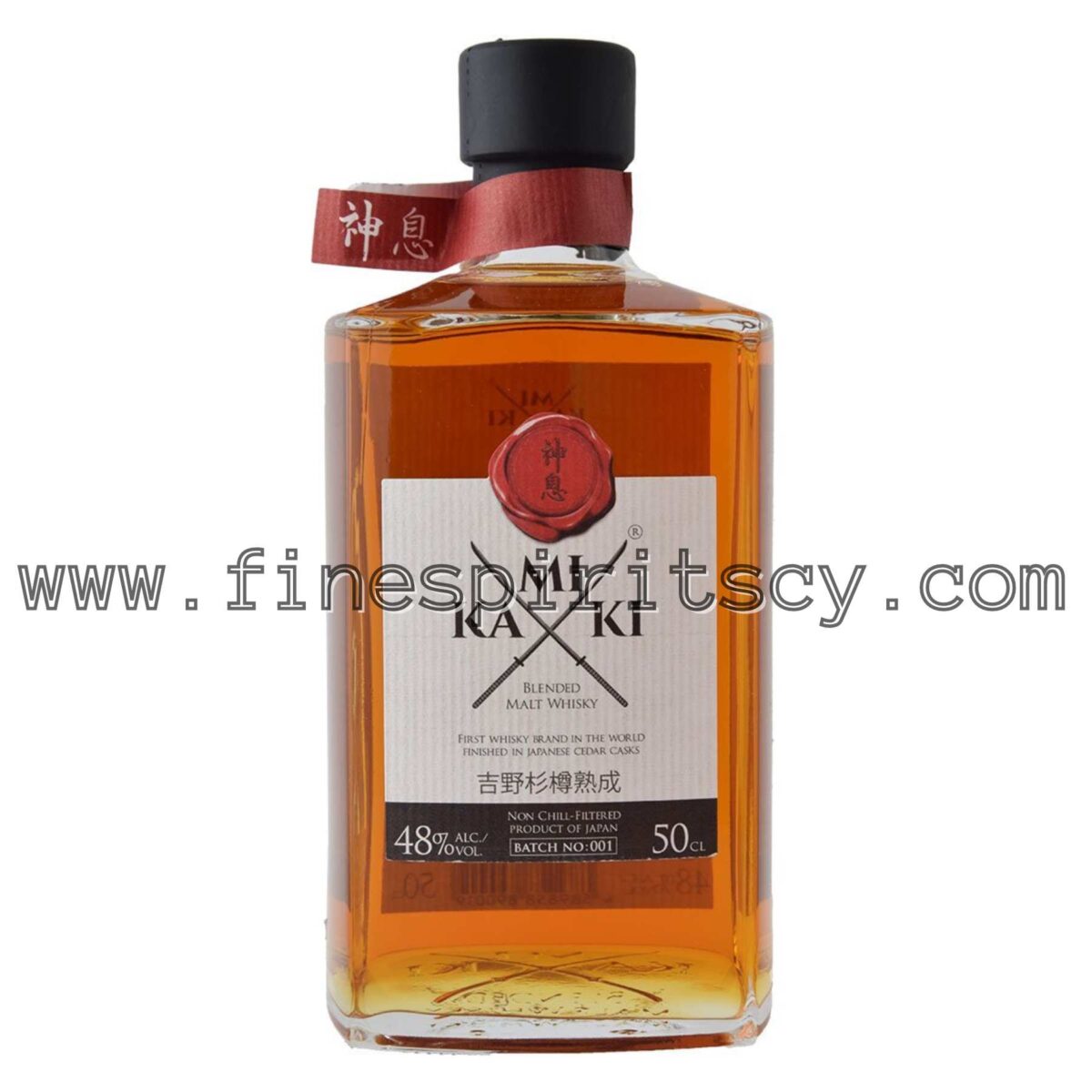 Kamiki Whisky Original Japanese Blended Malt Whiskey Cyprus Price 500ml