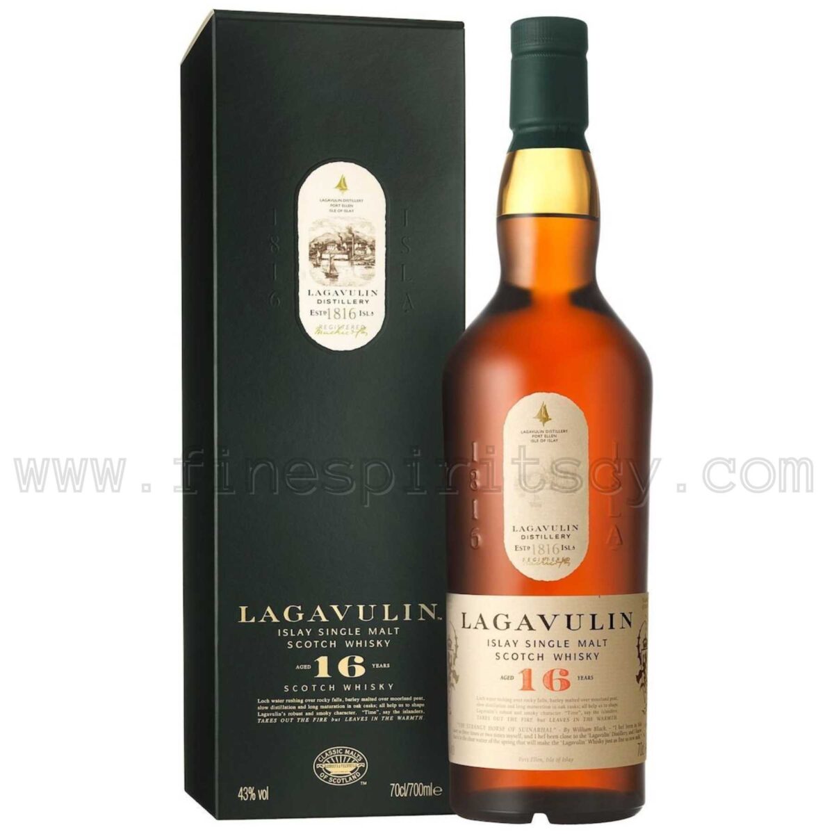 Lagavulin 16 Year Old CY Cyprus Price Fine Spirits Islay Whisky Whiskey Shop