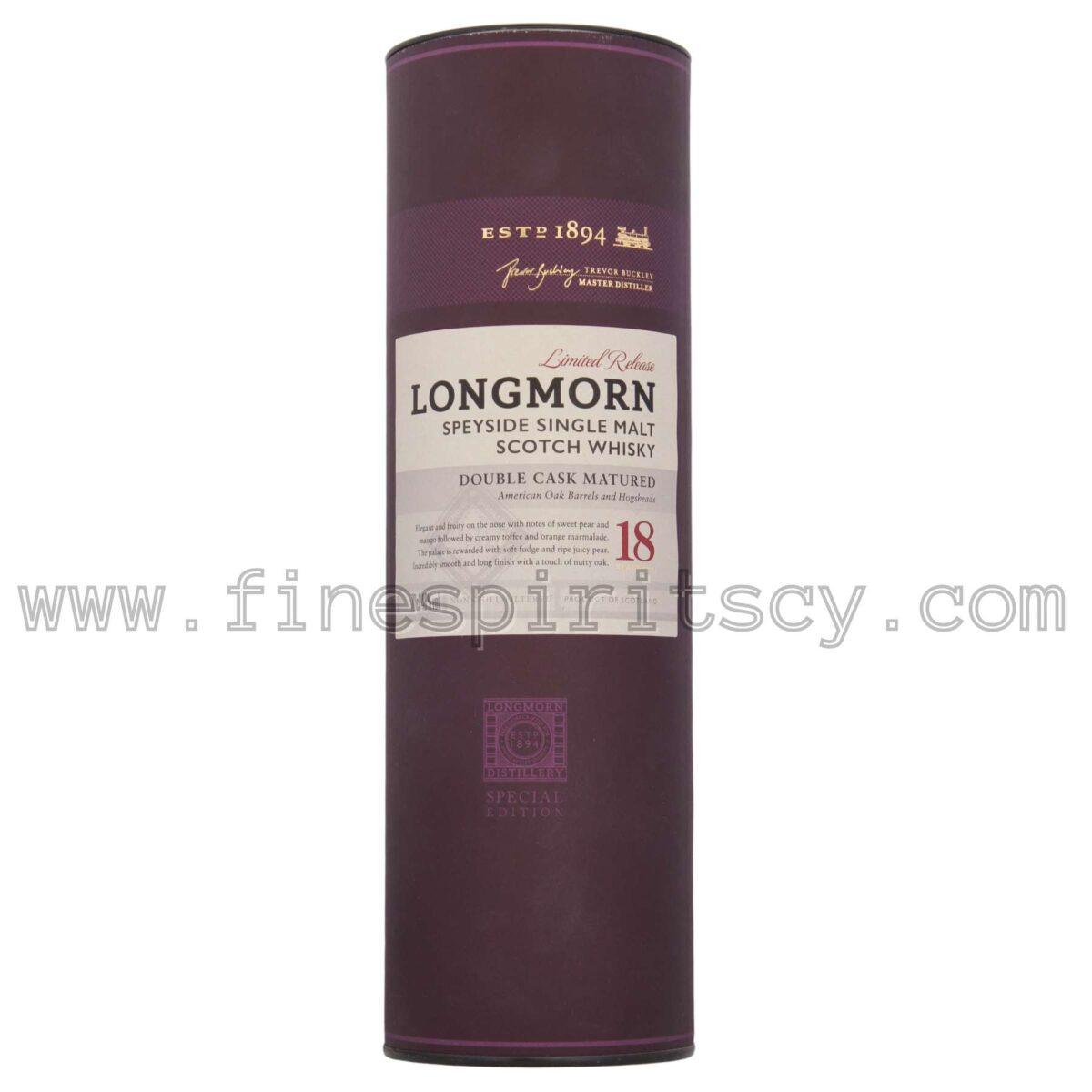 Longmorn 18 Year Old Scotch Scotland Whisky Order Online Price Cyprus Europe CY Buy