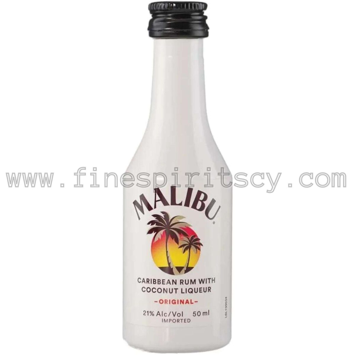 Malibu 50ml Coconut Rum 5cl Price Cyprus Fine Spirits CY Mini Miniature
