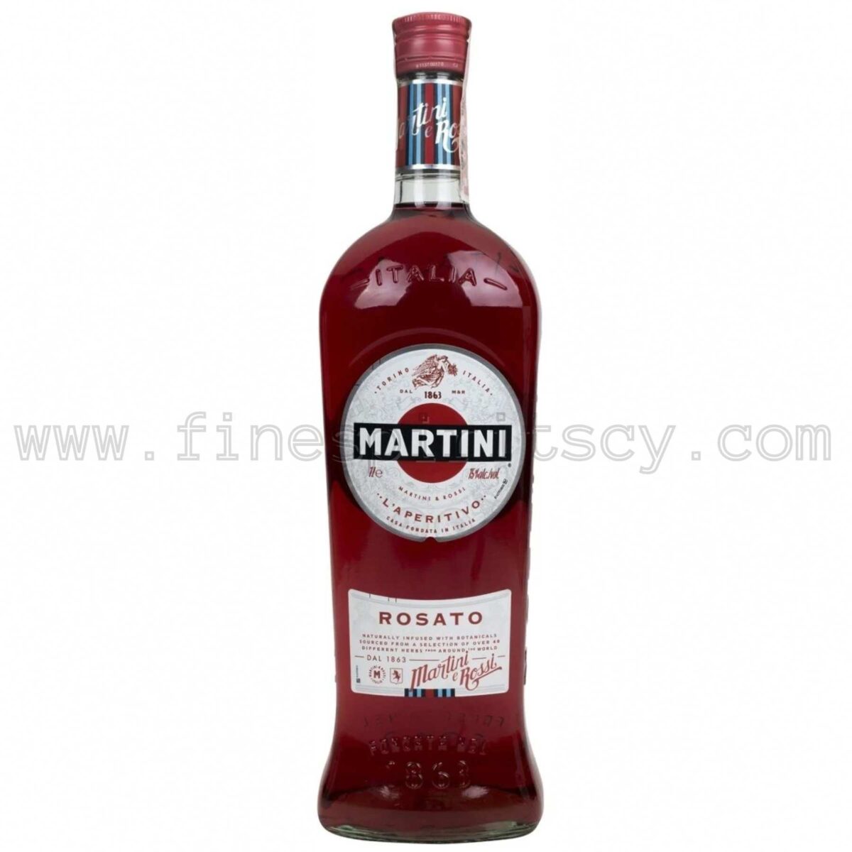 Martini Rosato Vermouth 1L 1000ml 100cl Liter Litre Cyprus Price Fine Spirits
