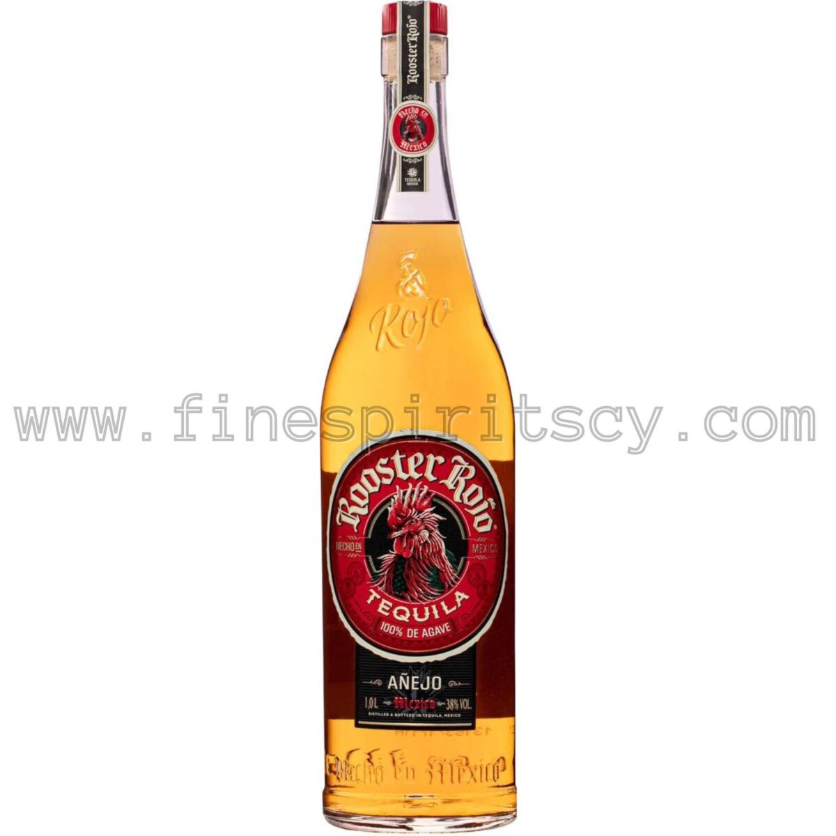 Rooster Rojo Anejo FSCY 1L Tequila 100cl 1000ml Liter Litre Cyprus Mexican Price