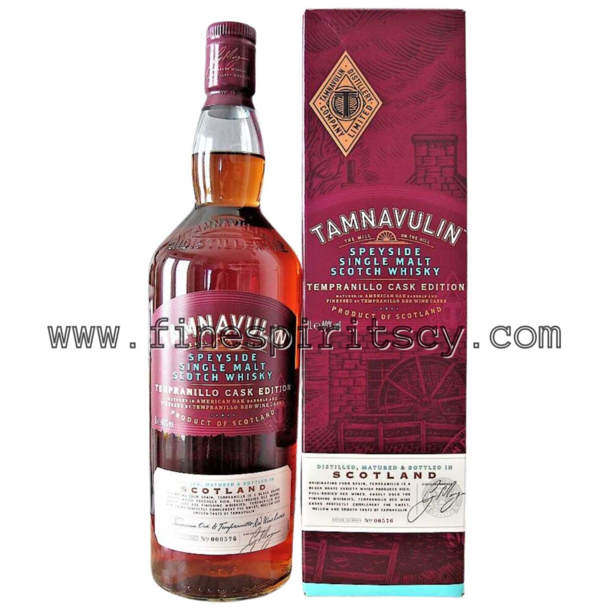 Tamnavulin Tempranillo Cask Edition Single Malt Scotch Finest Whisky Fine Spirits CY Cyprus