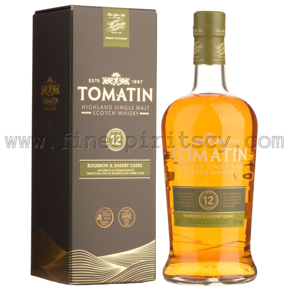 Tomatin 12 Year Old 12YO Bourbon Sherry Cask Cyprus Price Whisky Fine Spirits