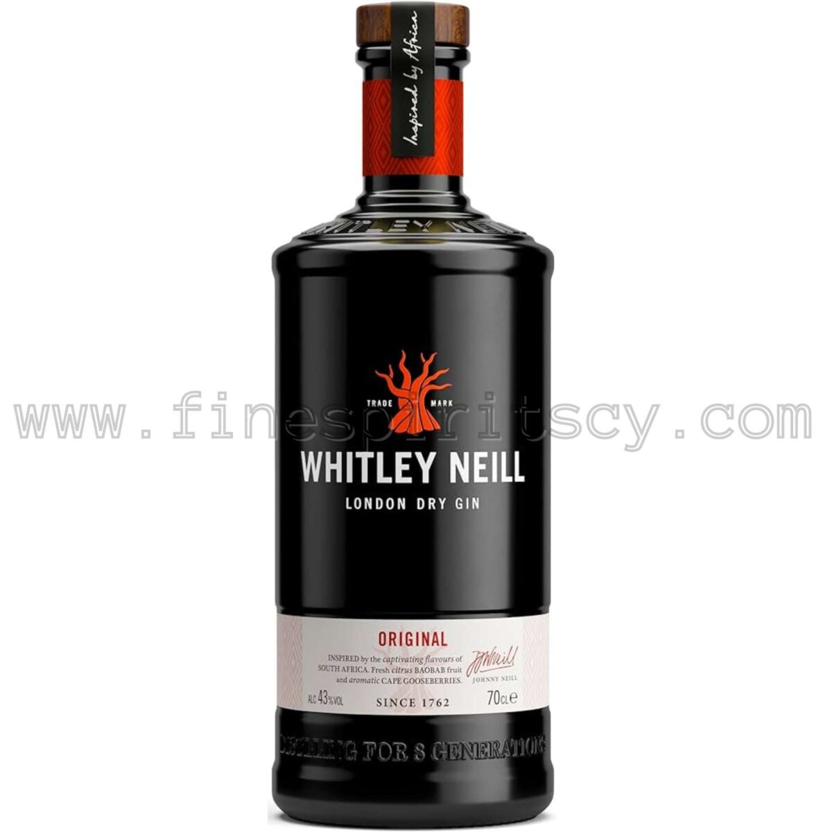 Whitley Neill Cyprus Price FSCY 700ml 70cl 0.7L Fine Spirits London Dry Gin