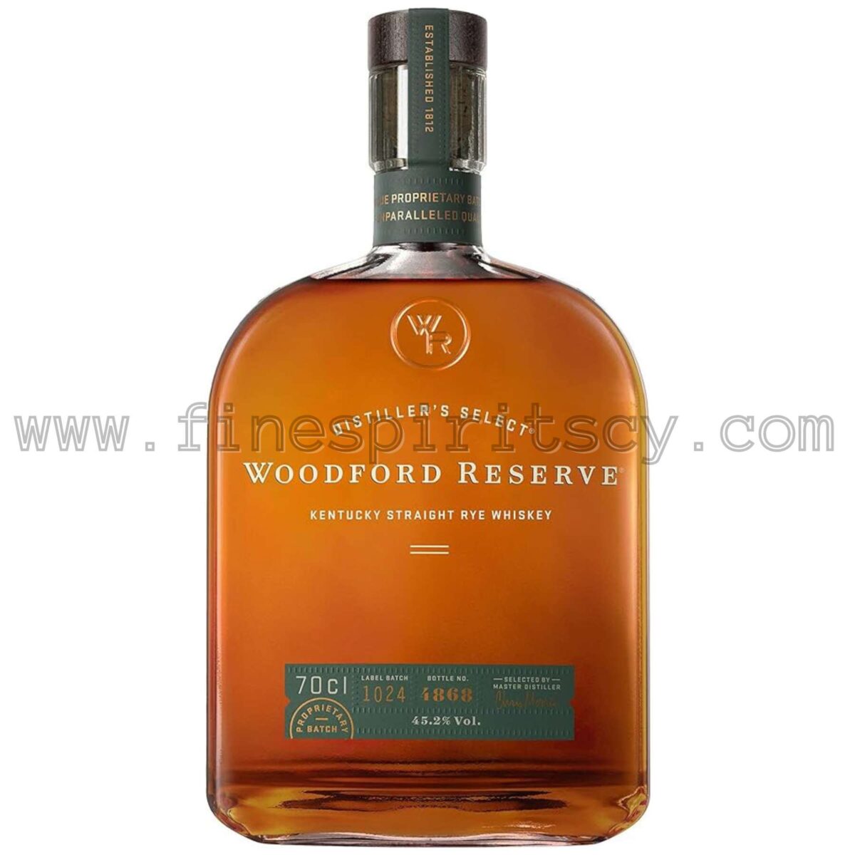 Woodford Reserve Kentucky Straight Rye 700ml 70cl 0.7L Order Online Cyprus Price