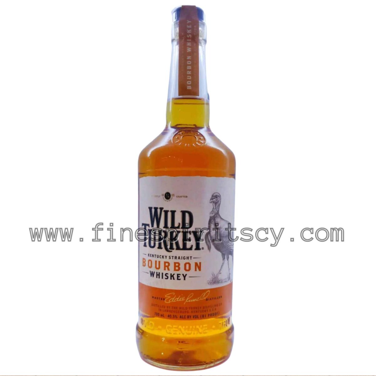 Wild Turkey 81 Proof Bourbon Whiskey 0.7L 70cl 700ml Price Fine Spirits