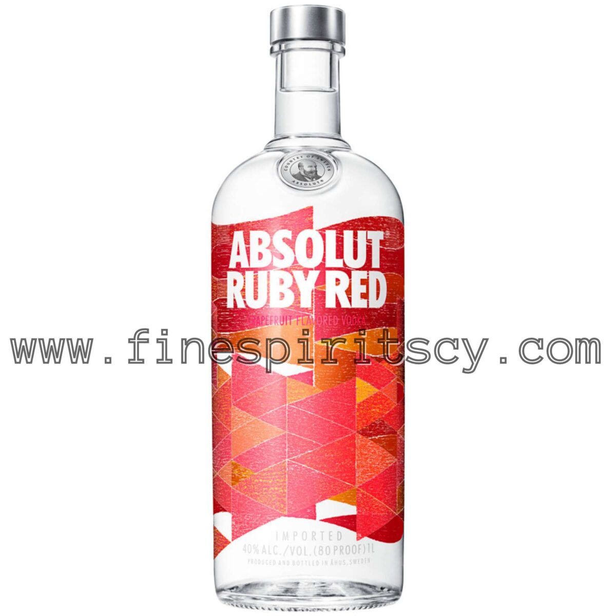 Absolut Ruby Red Flavored Vodka Price Cyprus 1000ml 100cl 1L FSCY