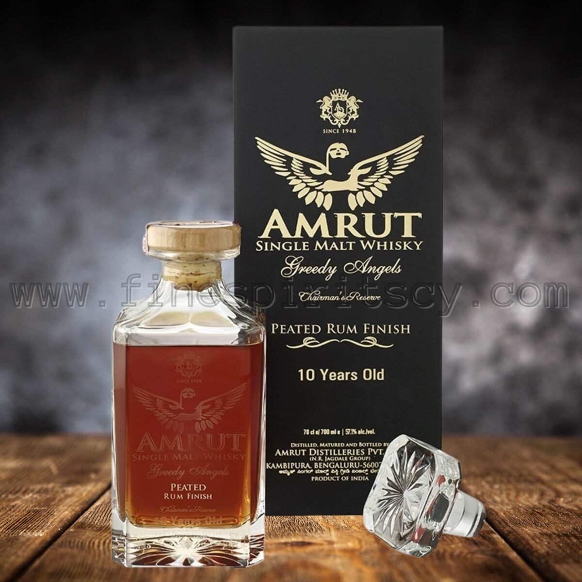 Amrut Greedy Angels Peated Rum Fine Spirits Cyprus Price Order Online