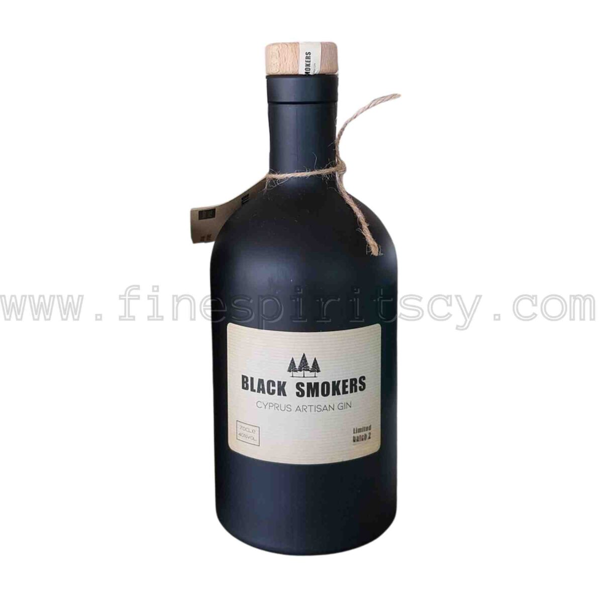 Black Smokers Gin Cyprus 700ml 70cl 0.7L Limited Batch Cypriot