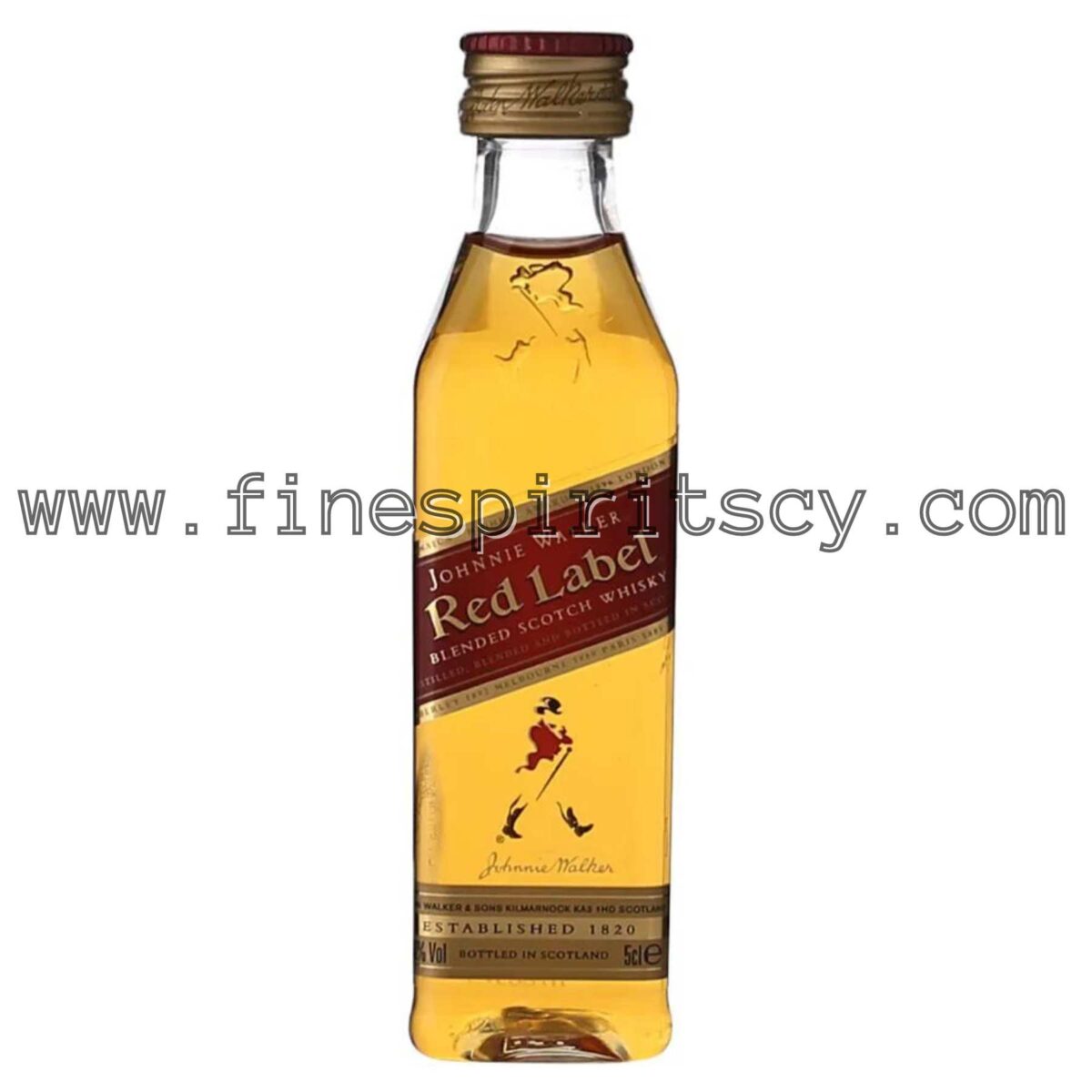 Johnnie Walker Red Label 50ml 5cl Mini Miniature Cyprus Whisky