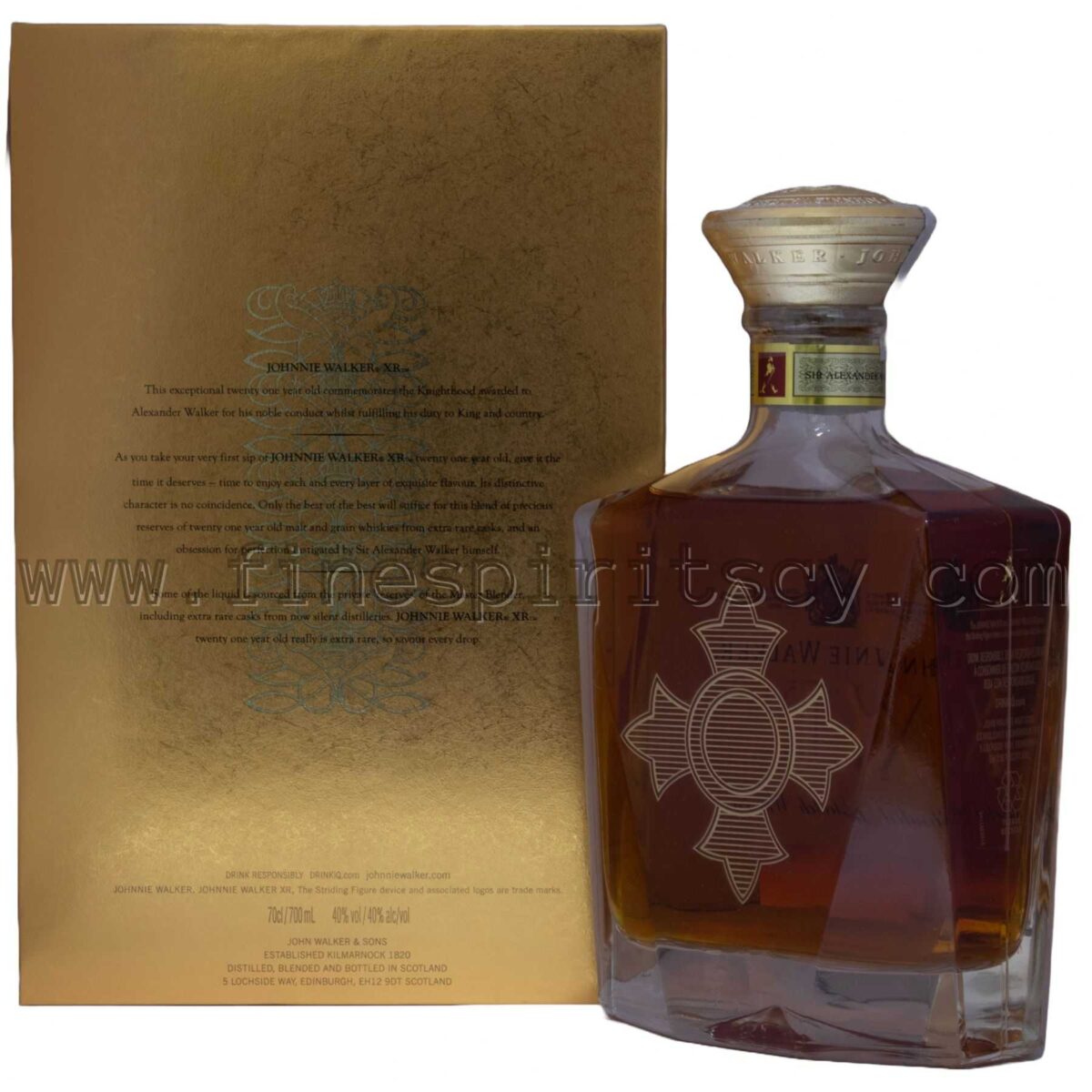 Johnnie Walker XR 21 Year Old Whisky Scotch Cyprus Price Fine Spirits FSCY