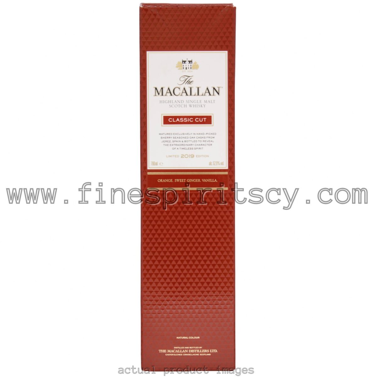 Macallan Classic Cut 2019 Limited Edition Cyprus Price Box Closed 700ml