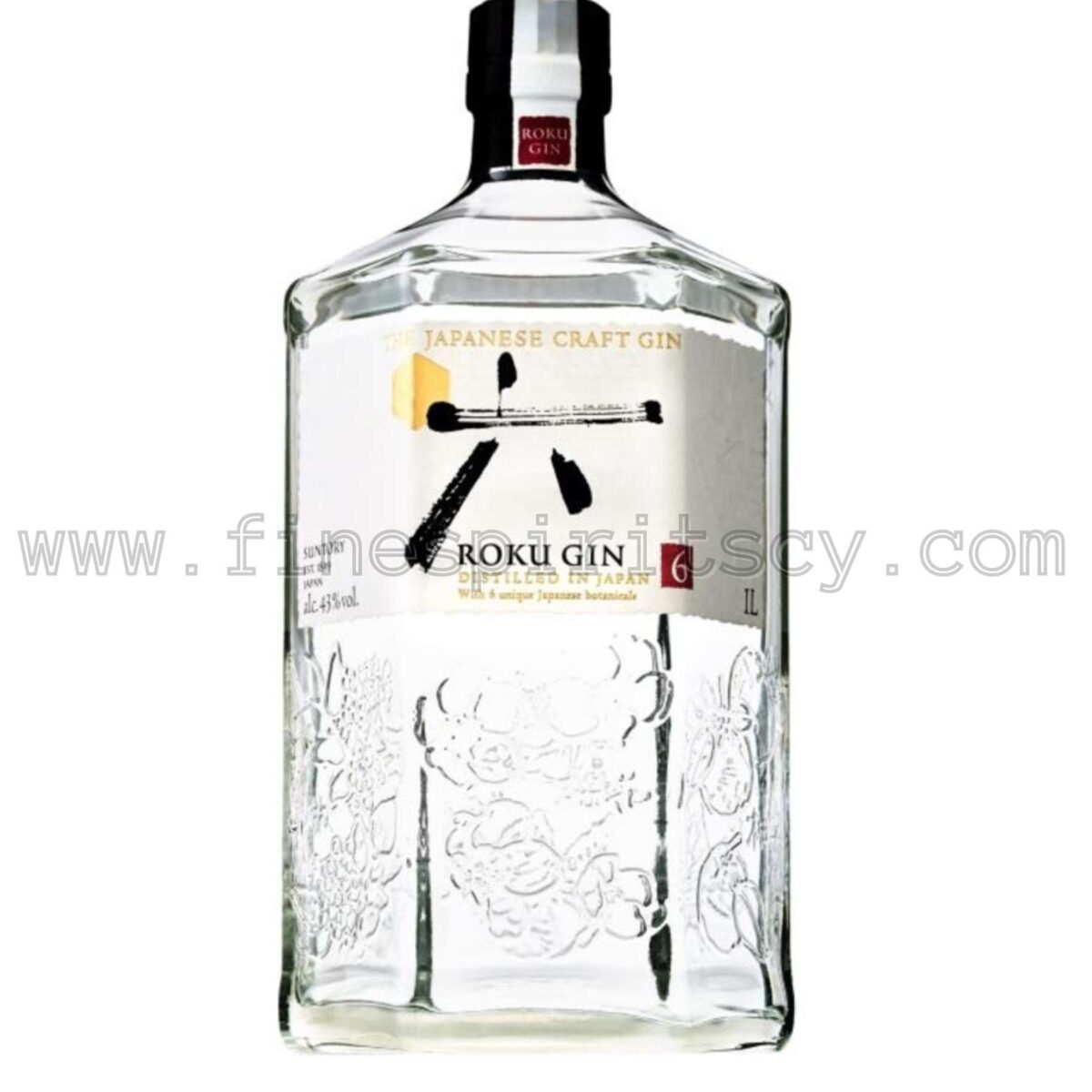 Suntory Roku Gin Select Edition 1000ml 100cl 1L Liter Litre Fine Spirits Cyprus FSCY