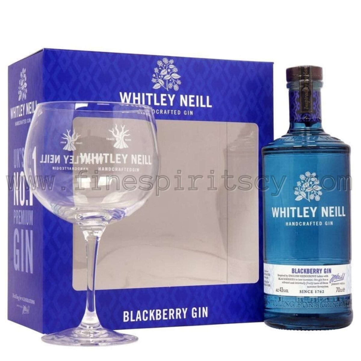 Whitley Neill Blackberry Gin Gift Set Cypus Price Glass Online Order FSCY