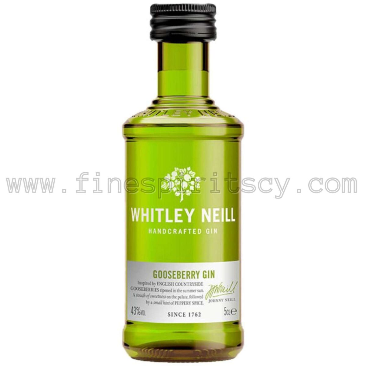 Whitley Neill Gooseberry Gin Cyprus Price Online Mini Miniature 50ml 5cl