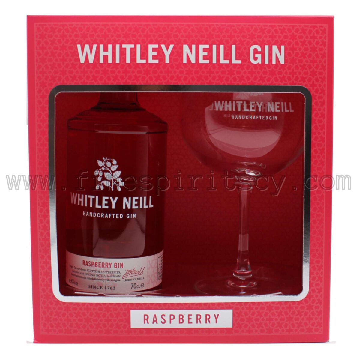 Whitley Neill Raspberry Glass Gift Set Cyprus Price Online Order FSCY