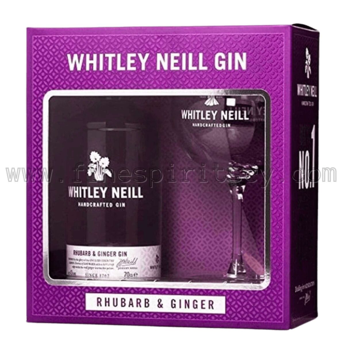 Whitley Neill Rhubarb And Ginger Glass Gift Set Cyprus Price Online Order FSCY