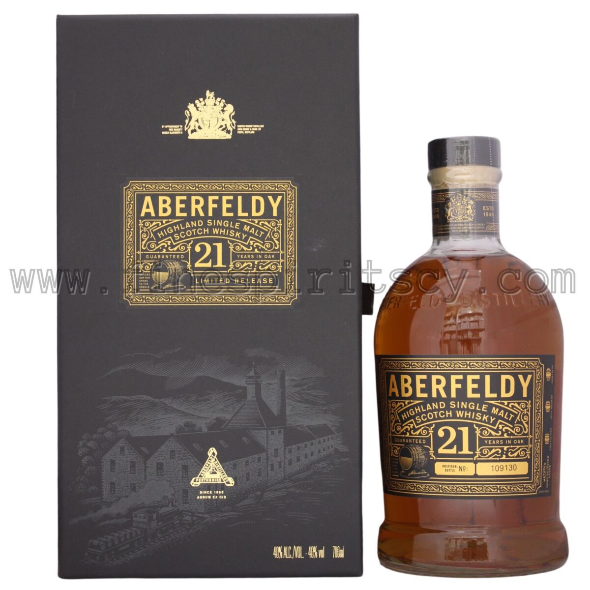 Aberfeldy 21YO Gold Medal Front Box Award Whisky Single Barley Malt