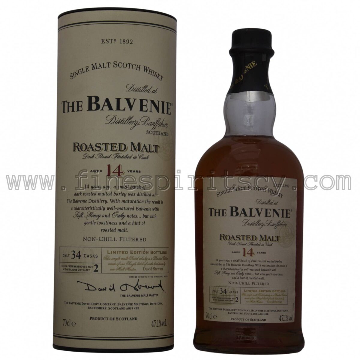 Balvenie 14 YO Roasted Single Malt Price Cyprus 700ml 70cl 0.7L Scotch