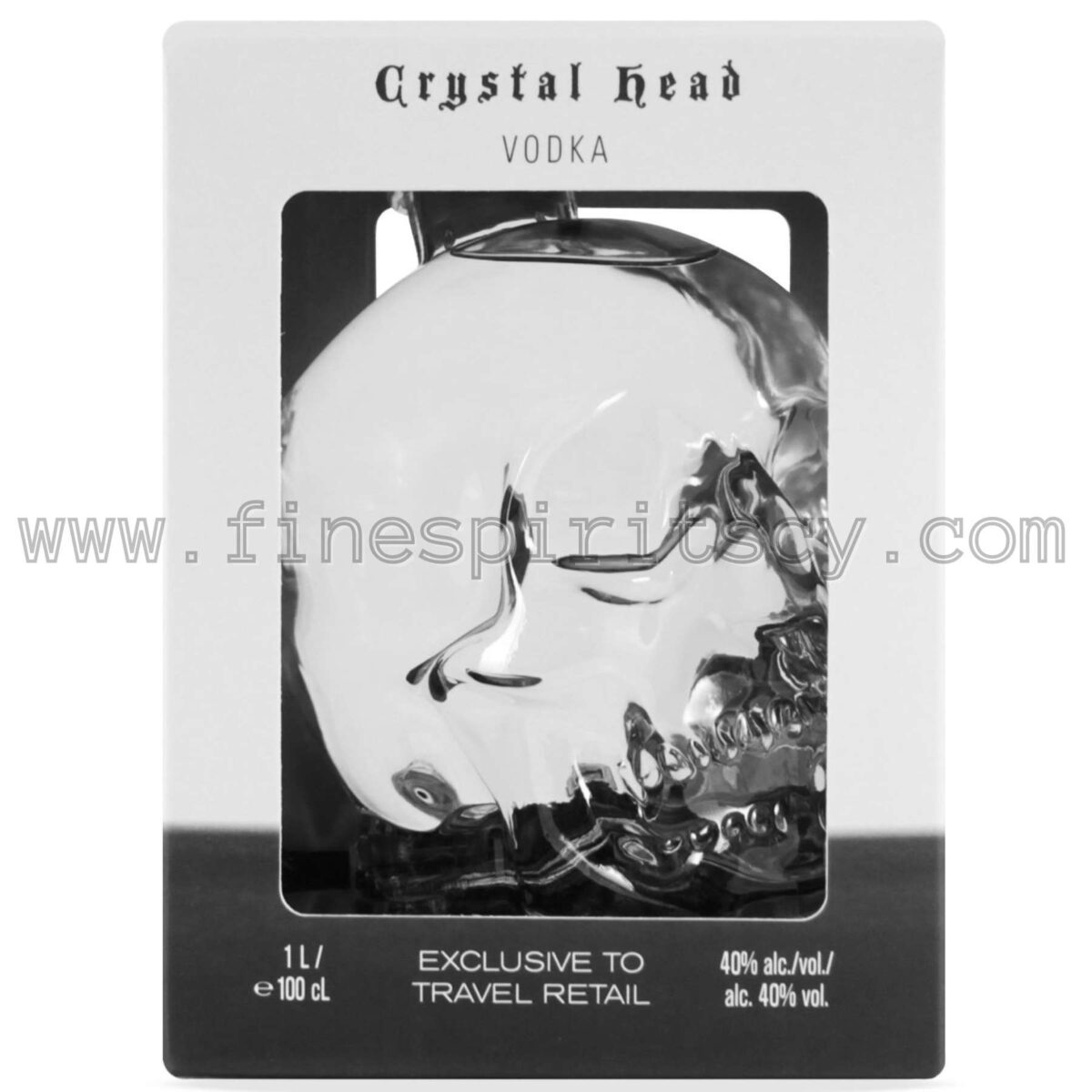 Crystal Head Original Vodka 1000ml 100cl 1L Liter Litre Travel Retail Exclusive Price Cyprus