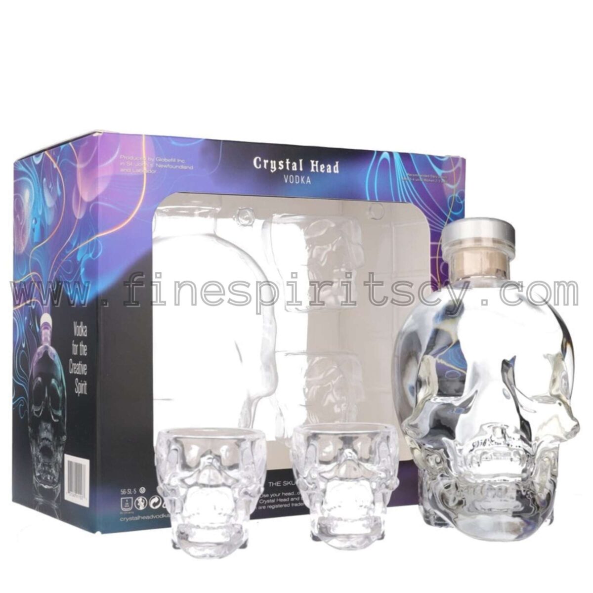 Crystal Head Vodka 700ml 70cl 0.7L Skull Creative Glass Bottle Cyprus Price Fine Spirits