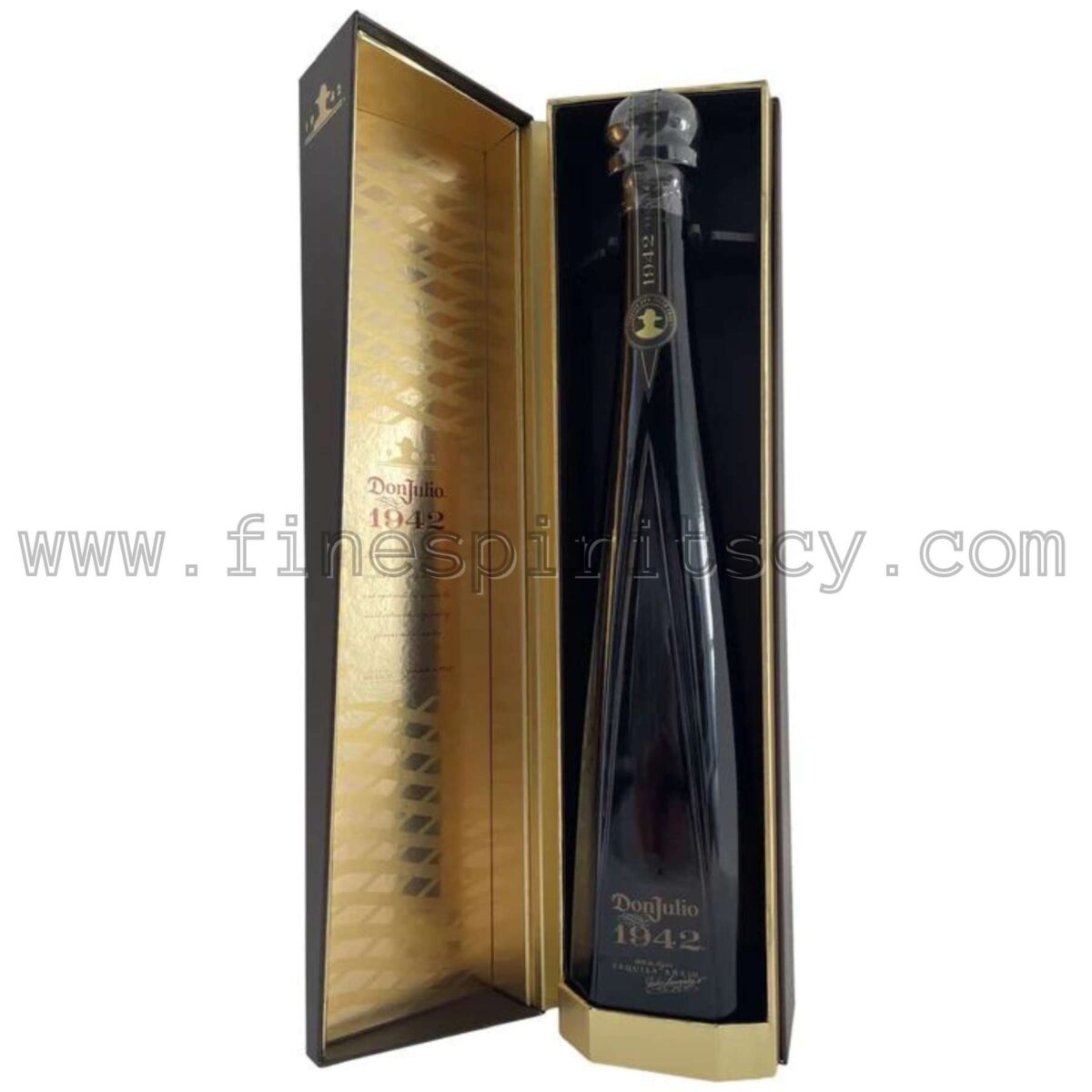 Don Julio 1942 100% Agave Weber 38% Alcohol 38 ABV Gonzales Open Box
