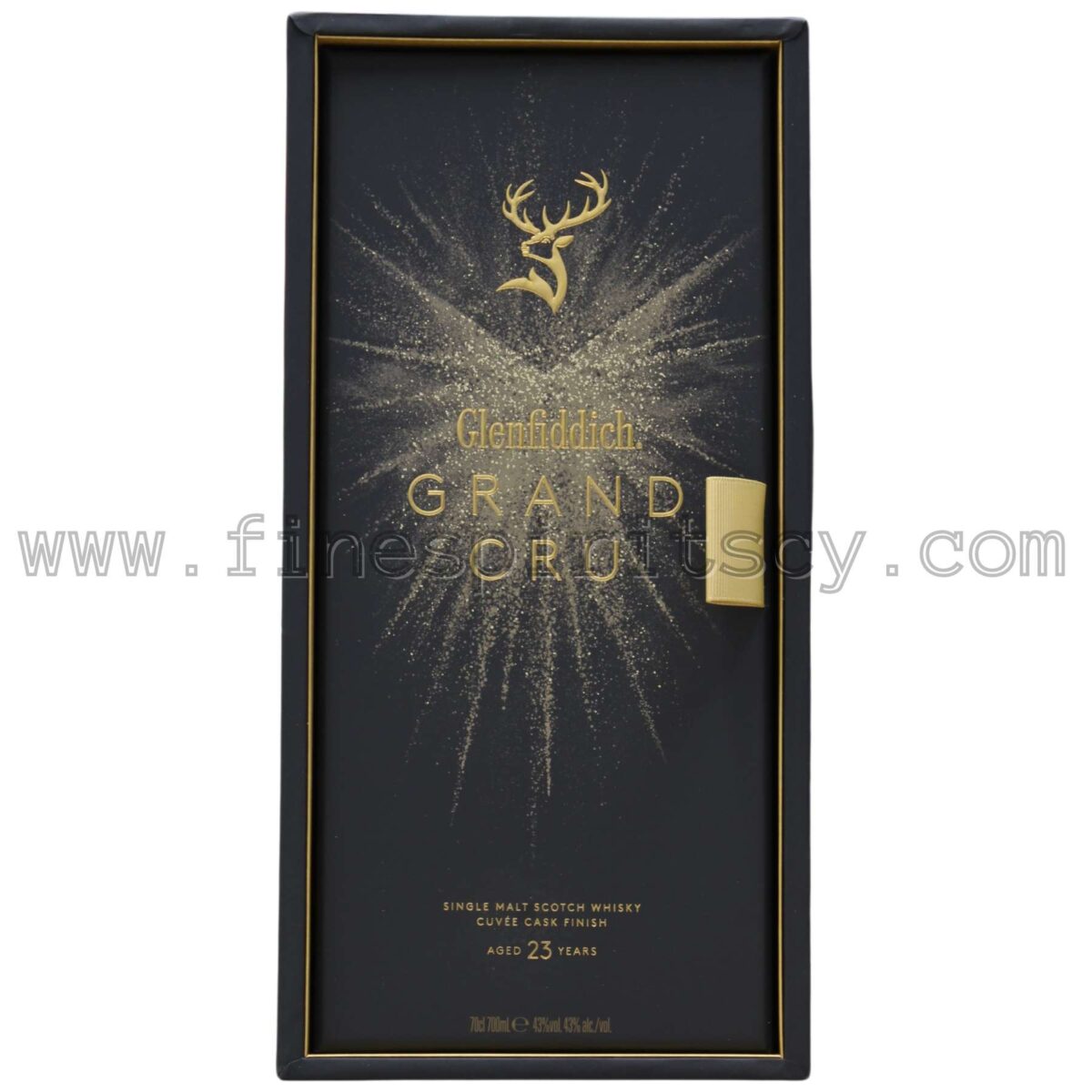 Glenfiddich 23 Year Old Grand Cru Black Box Closed Front Face Sealed