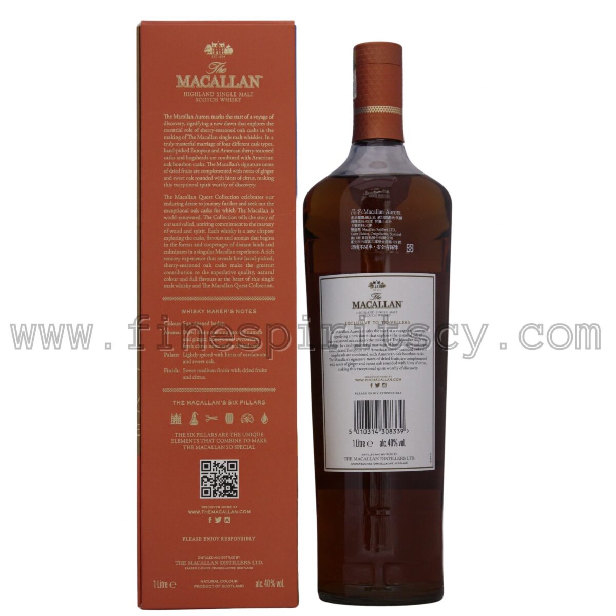 The Macallan Aurora Order Online Shop Now Back Box Bottle Open