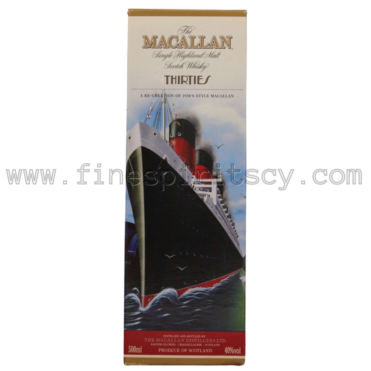 Macallan 1930s Thirties Cyprus Price FSCY Limited Edition Collection Travel Series Retail