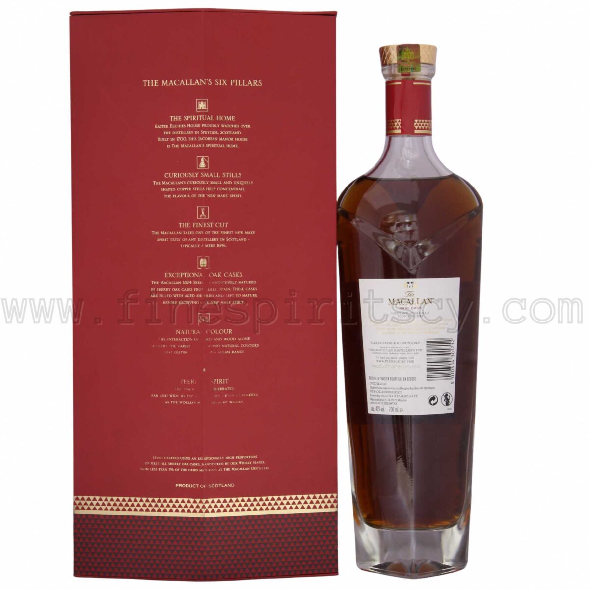 Macallan Rare Cask Pre 2018 Back Rear Box