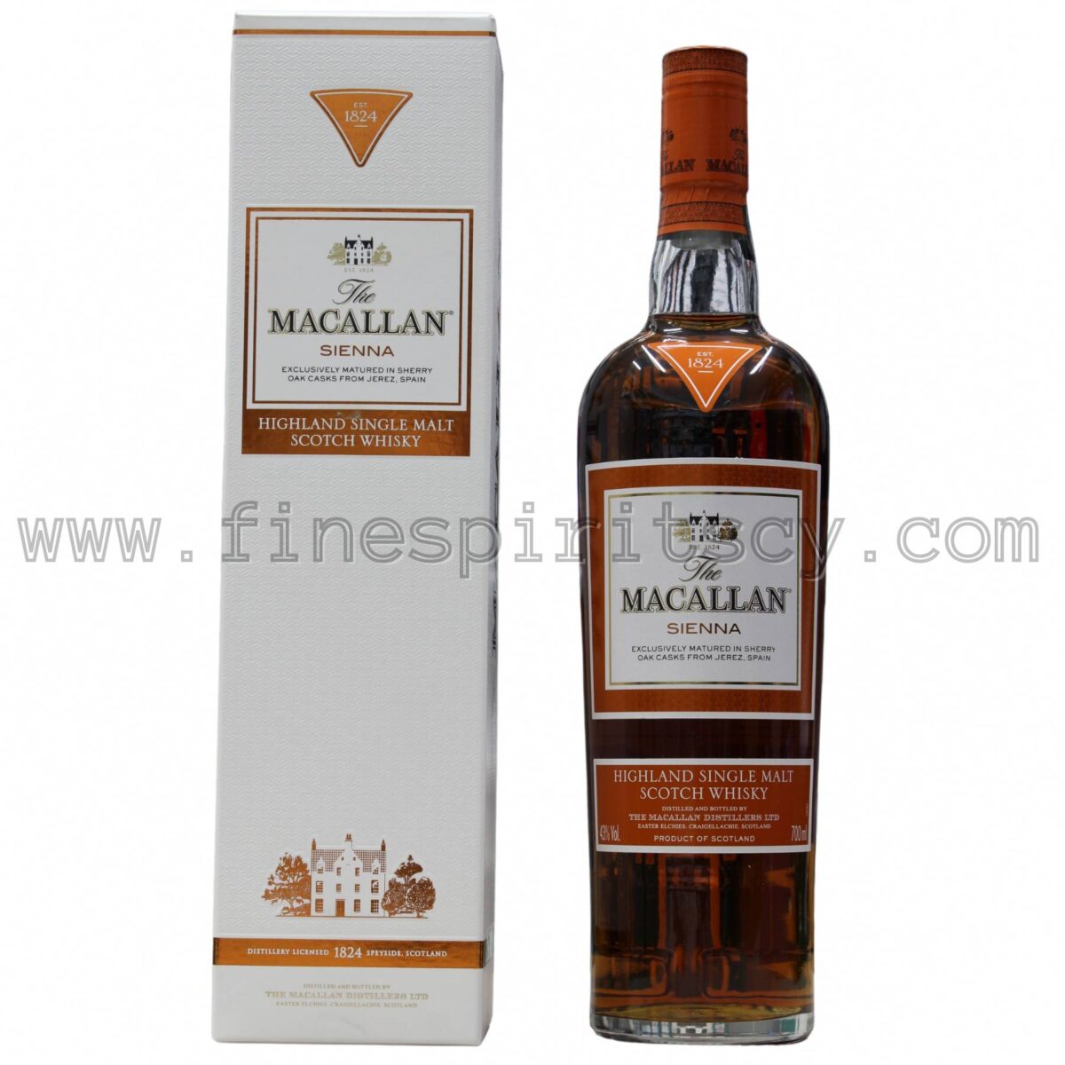 Macallan Sienna Speyside Collectors Open Box Bottle Inside Case Highland Single Malt