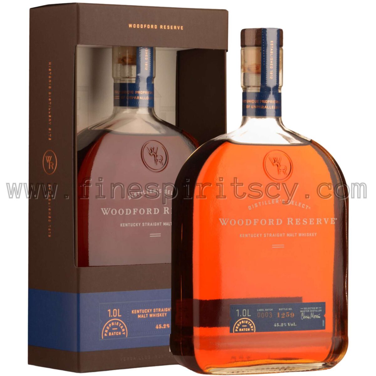 Woodford Reserve Straight Kentucky Malt Whisky 1000ml 100cl 1L Litre Liter Cyprus Price