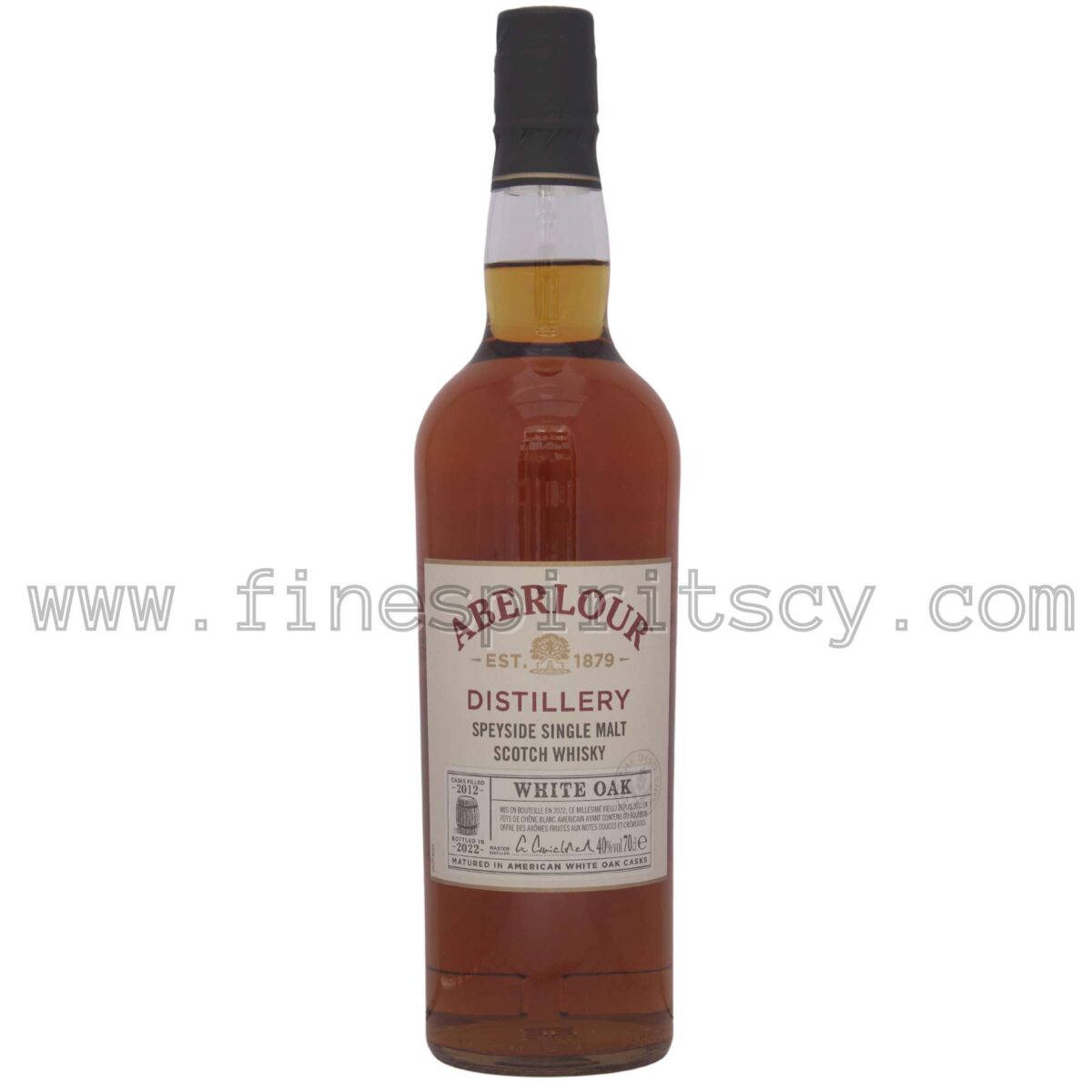 Aberlour White Oak 2012 American Bourbon Barrels Cyprus Price Whisky FSCY