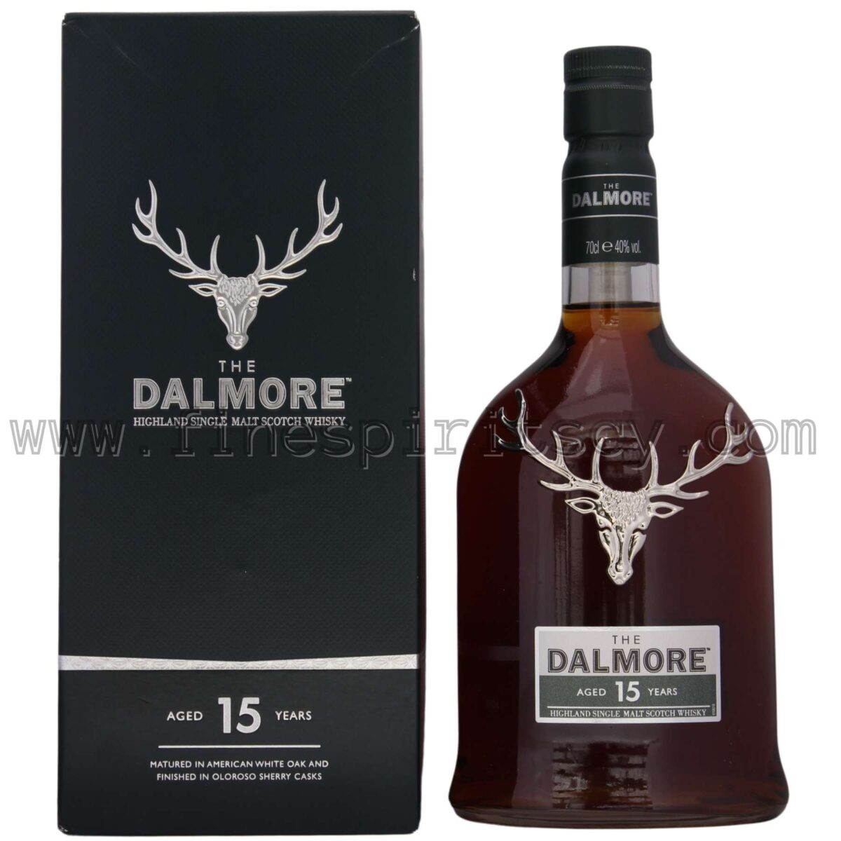 The Dalmore 15 Years Old Front Side Bottle Box Order Online Fine Spirits CY FSCY