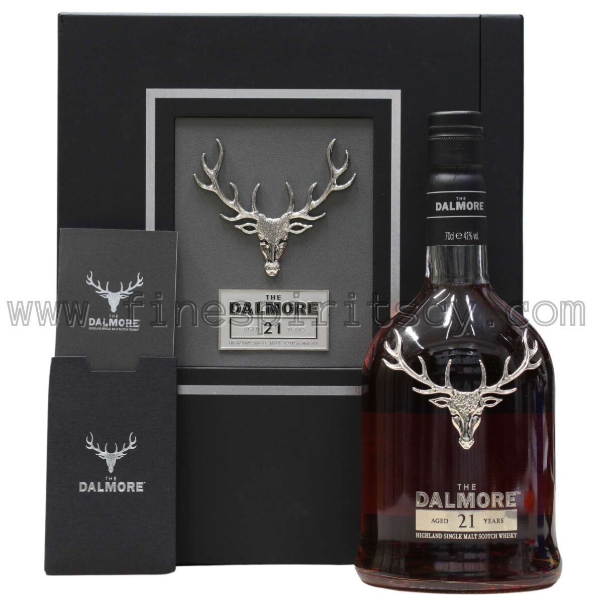 Dalmore 21YO Bottle Box Book Front Side Fine Spirits Cyprus Price FSCY CY
