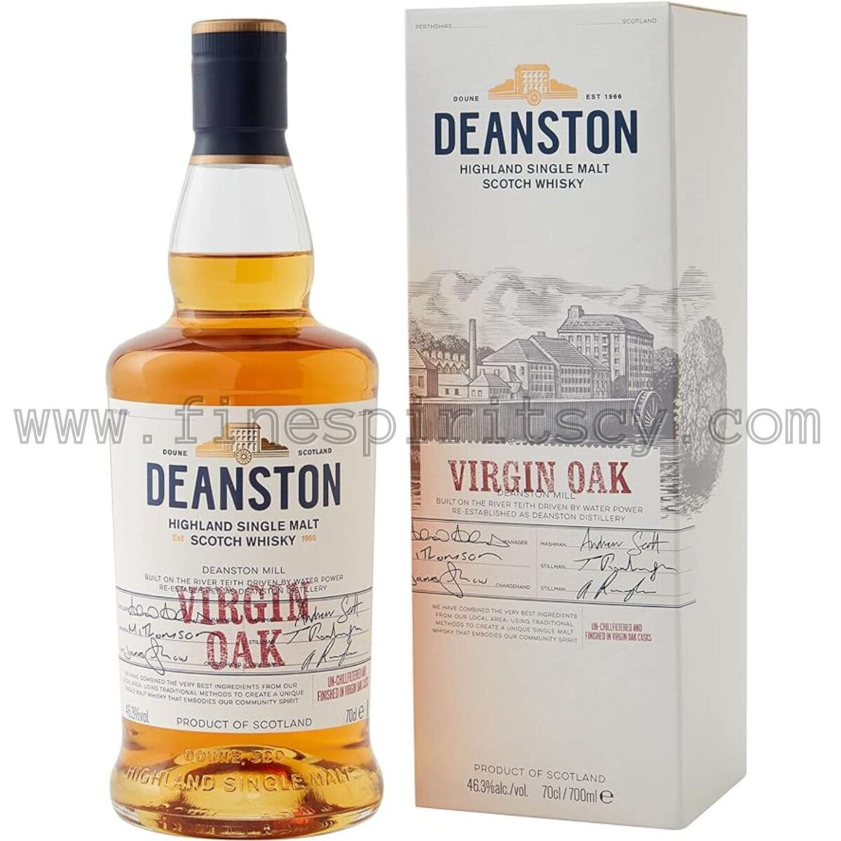 Deanston Virgin Oak Cyprus Price Order Online Fine Spirits 700ml 70cl 0.7L CY