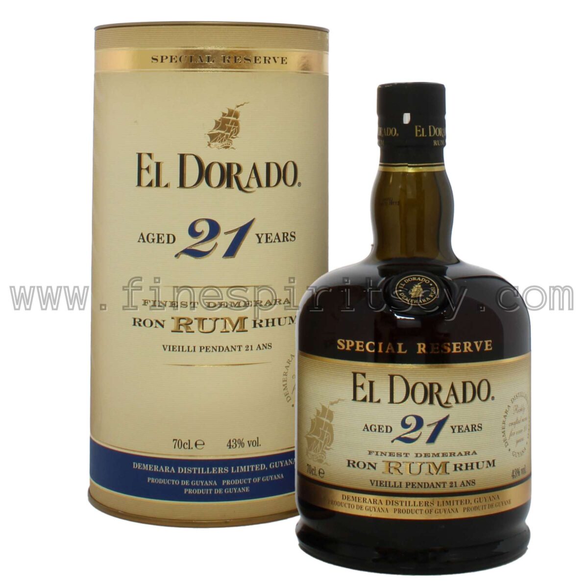 El Dorado 21 Year Old Special Reserve Rum 700ml 70cl 0.7L Price Cyprus FSCY