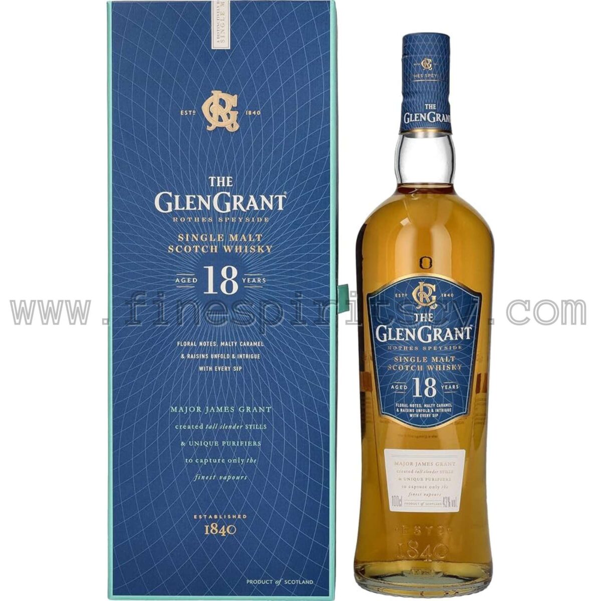 Glen Grant 18 Year Old CY 1000ml 100cl 1L Litre Litre Cyprus Price Whisky Whiskey