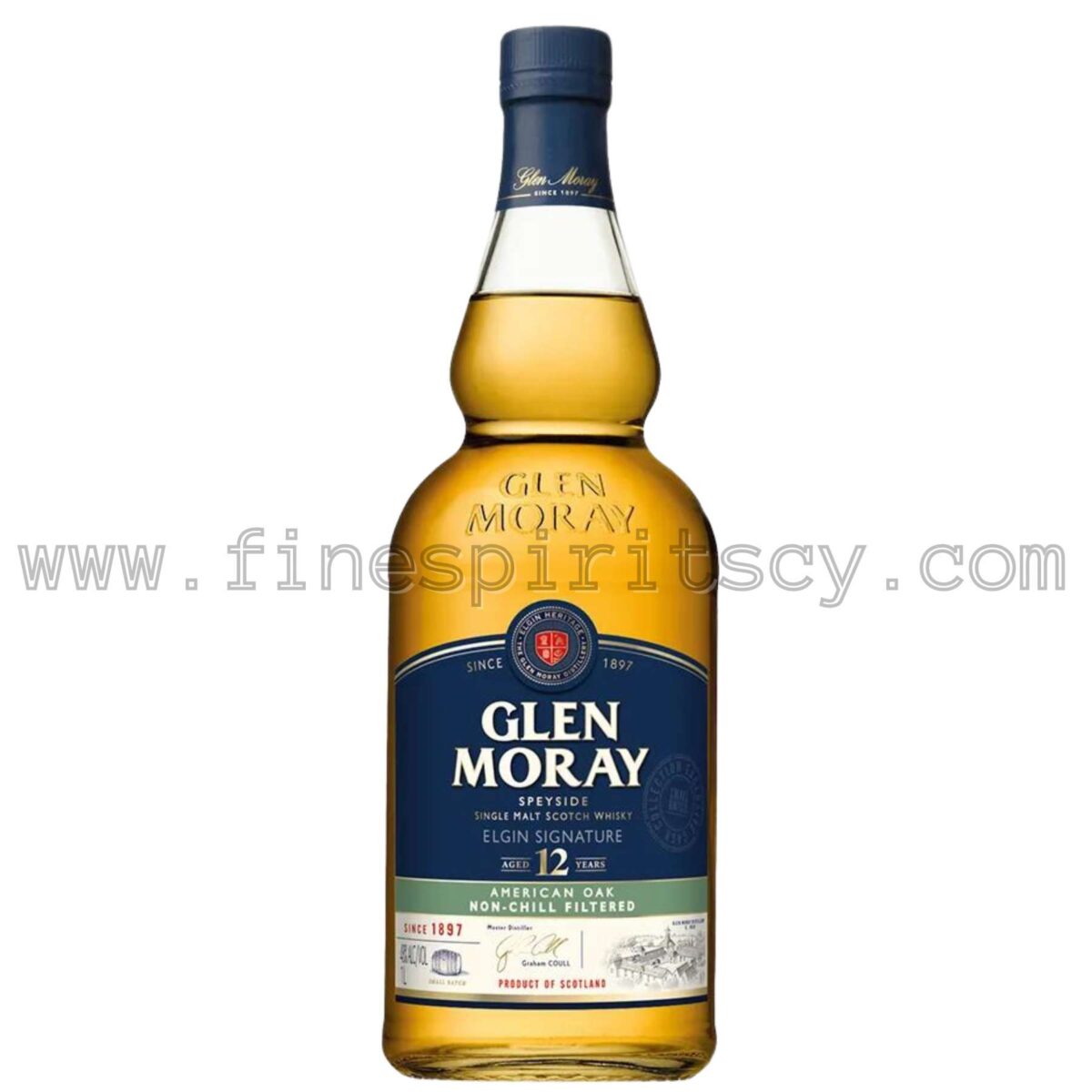 Glen Moray 12 Year Old American Oak 1000ml 100cl 1L Liter Litre Cyprus Price