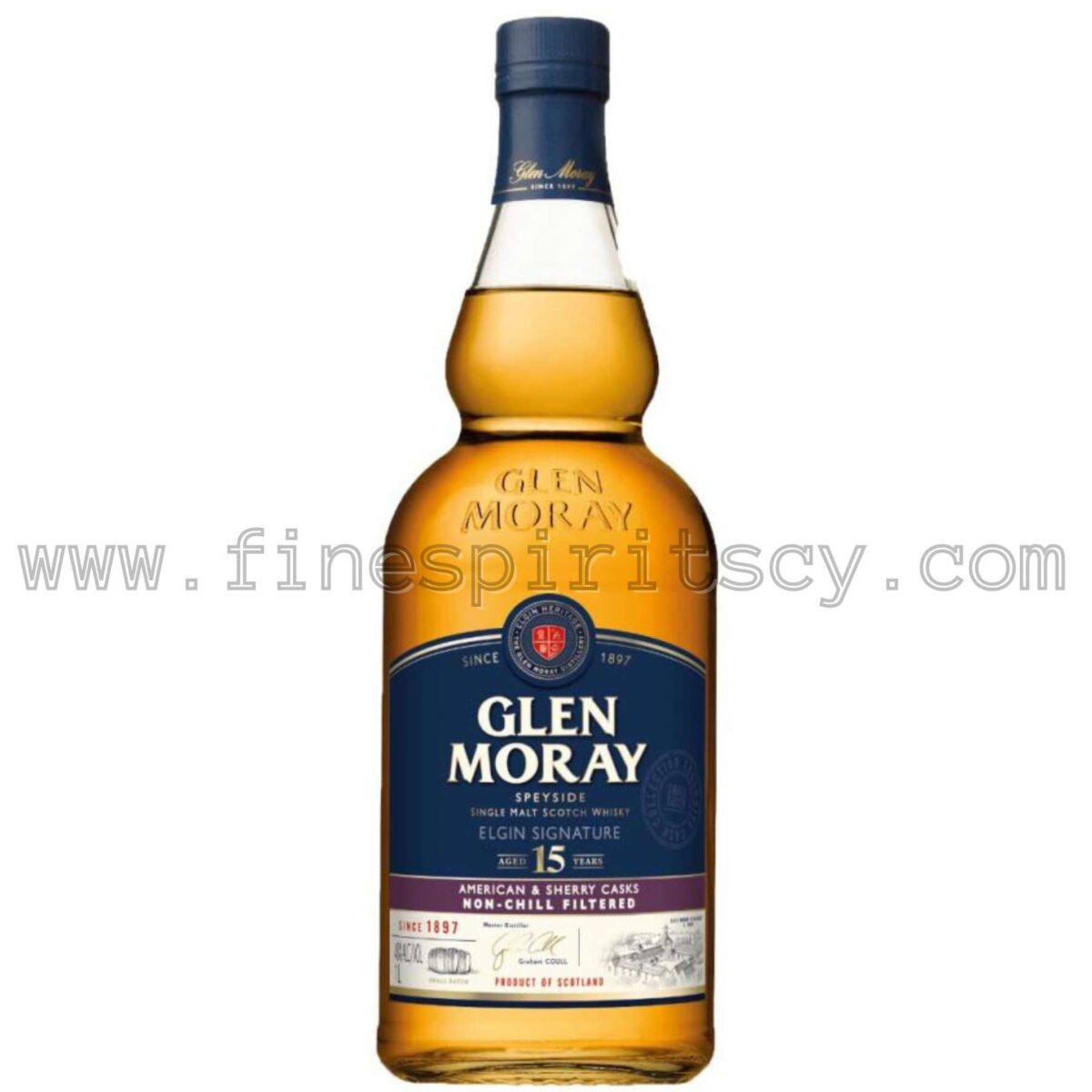 Glen Moray 15 Year Old American And Sherry Oak 1000ml 100cl 1L Litre Liter