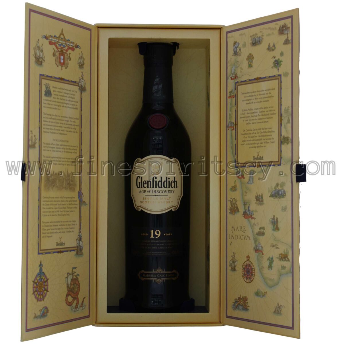 Glenfiddich 19YO Open Box Bottle Madeira Cask Finish Whisky Whiskey Online CY