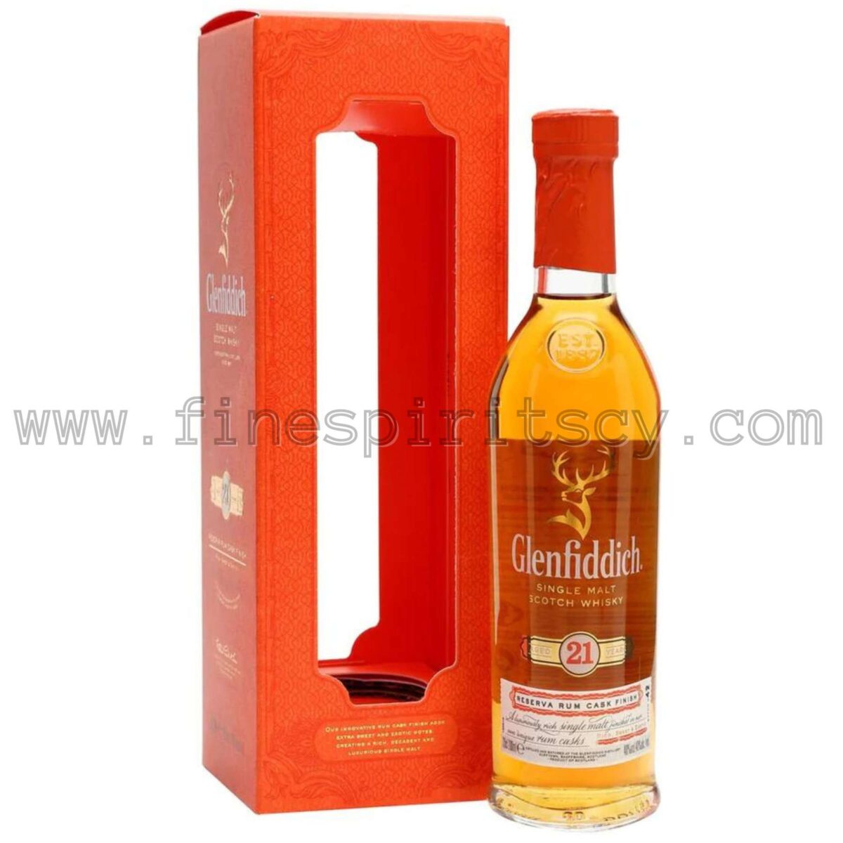 Glenfiddich 21 Year Old Gran Reserva Rum Cask Finish Cyprus 200ml 20cl 0.2L Price