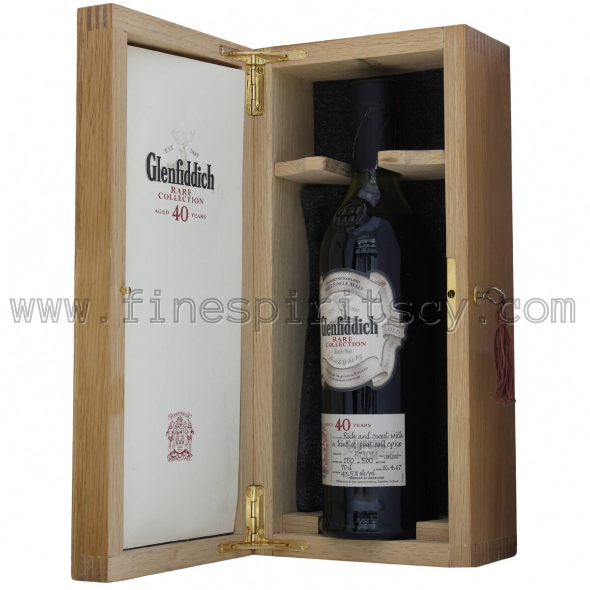 Glenfiddich 40 Years Old Rare Collection Limited Release Edition 2007 Bottled