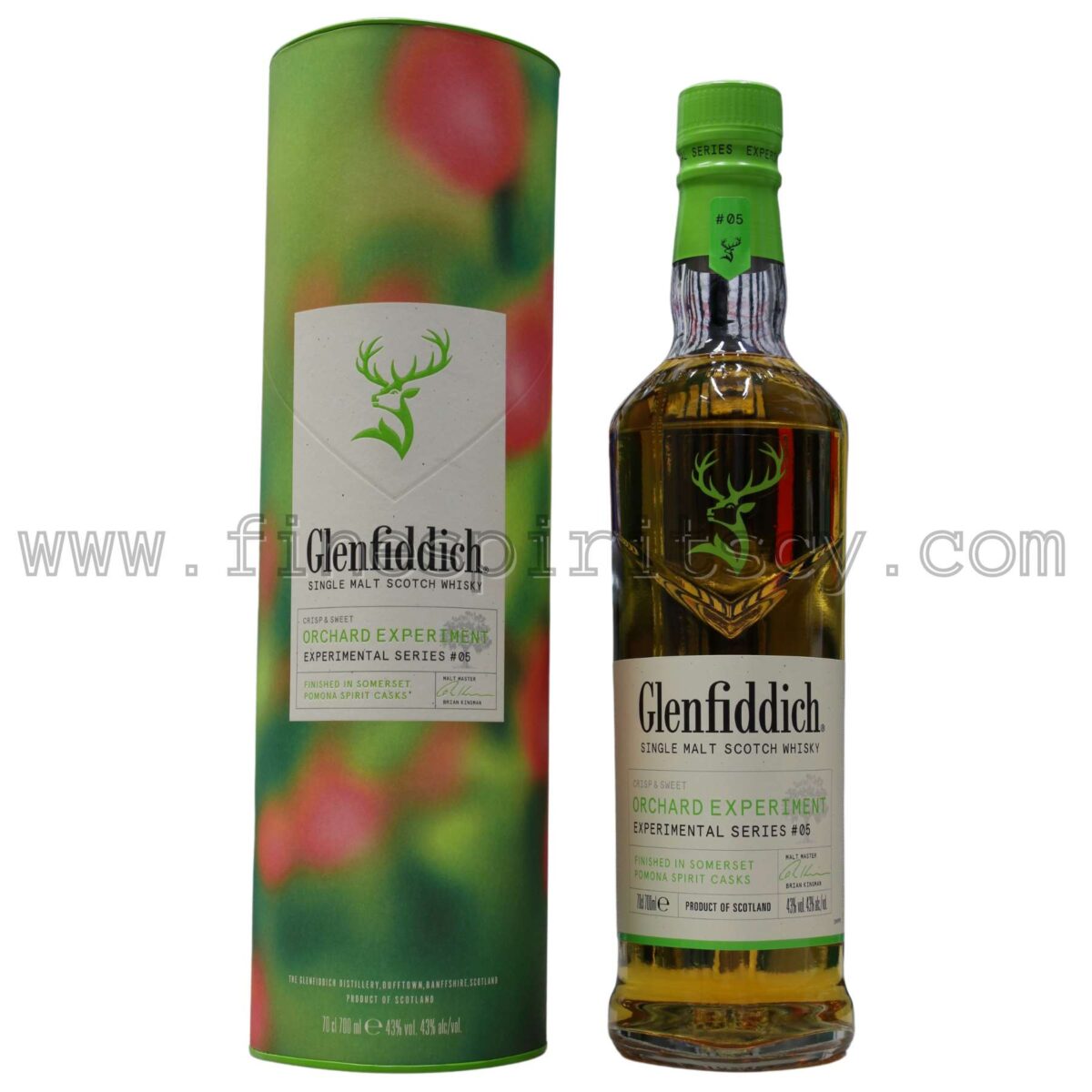 Glenfiddich Orchard Experiment Xperimental Series Cyprus Front Tube Bottle