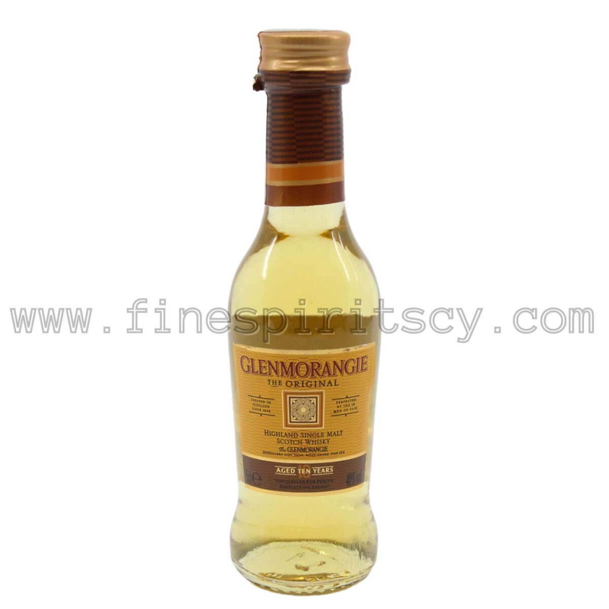 Glenmorangie 10 Year Old Cyprus Single Malt Scotch Whisky Original Miniature 5cl 50ml Mini