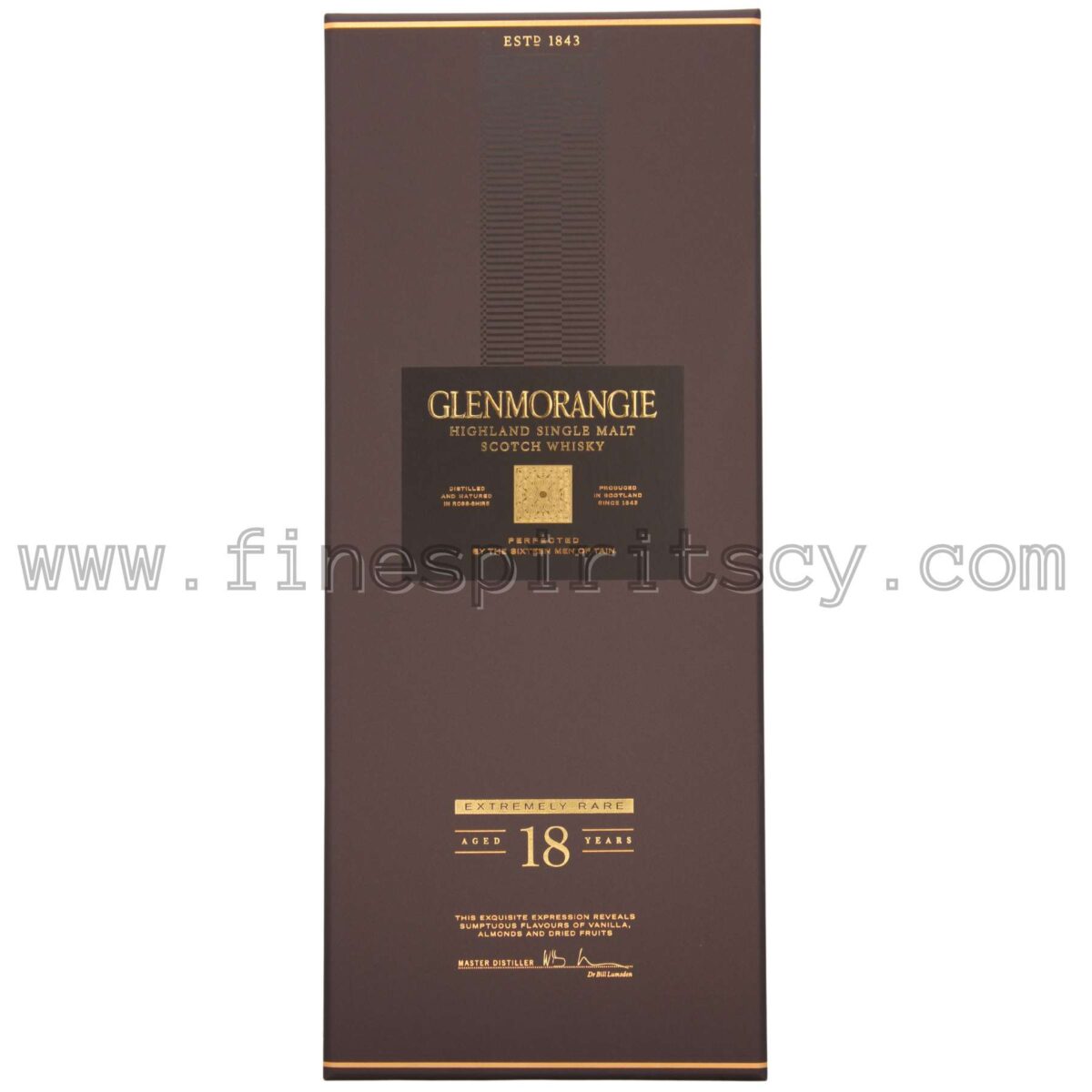 Glenmorangie 18 Y/O Whisky Whiskey Online CY Cyprus Price Best Cheap Fine Spirits