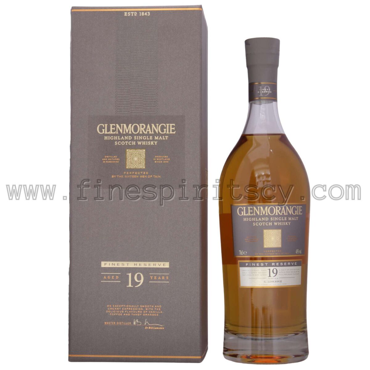 Glenmorangie 19 Years Old Front Bottle Box Cyprus Price Order Online FSCY
