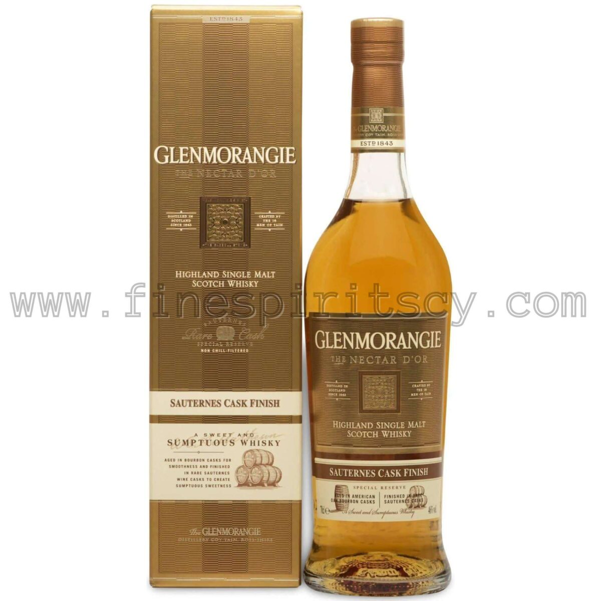 Glenmorangie The Nectar D'or Sauternes Cyprus Price 700ml 70cl 0.7L Fine Spirits CY
