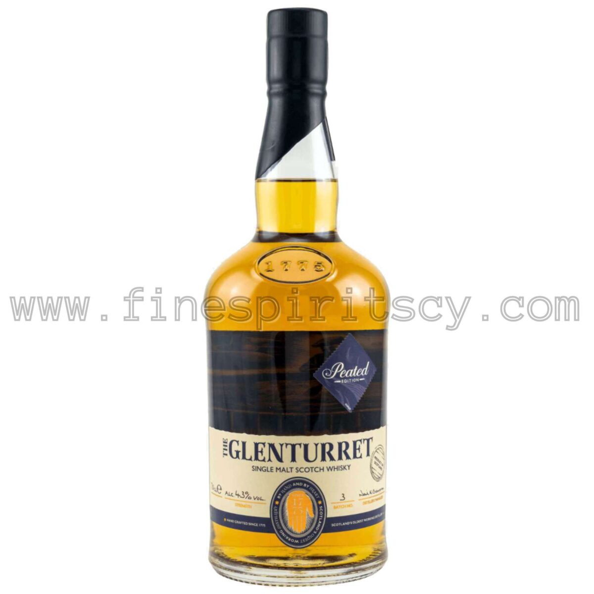 Glenturret peated edition edition 70cl 700ml cyprus price cy fine spirits whisky 0.7l